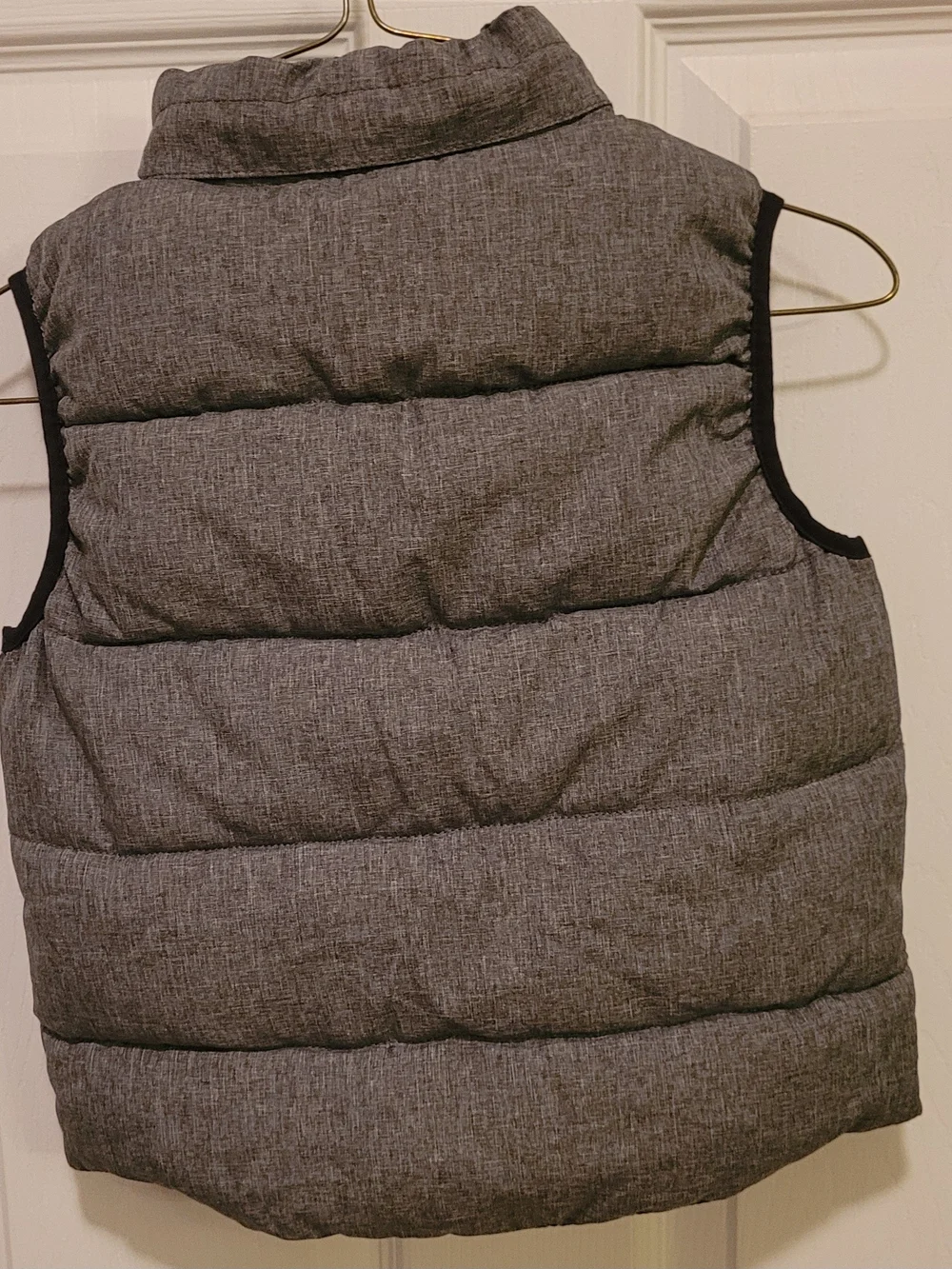 GlH&M Gray Quilted Puffer Vest with Stand Collar 4-5Y